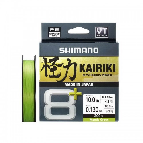 SHIMANO KAIRIKI 8+ 300mt. MANTIS GREEN 0.130mm.
