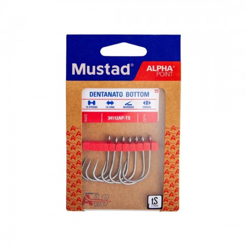 MUSTAD DENTANATO BOTTOM HOOK 34112AP 5/0