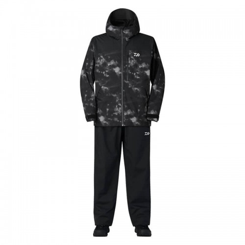 DAIWA DR-3625E RAINMAX RAINSUIT BLACK HAZE CAMO M